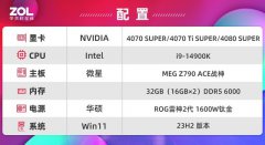 RTX 40 SUPER显卡 8款游戏对比测试